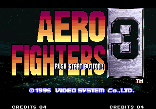 Aero Fighters 3 — écran titre