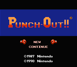 Punch-Out!! — écran titre