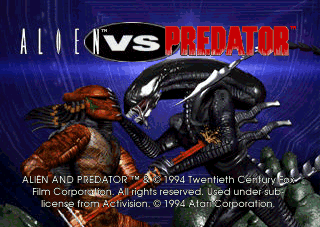 Aliens Versus Predator — écran titre