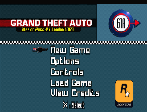 Grand Theft Auto - London 1969 — écran titre
