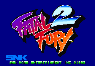 Fatal Fury 2 — écran titre