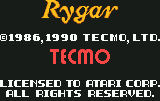 Rygar — écran titre