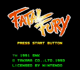 Fatal Fury — écran titre