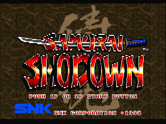 Samurai Shodown — écran titre