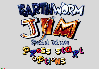Earthworm Jim - Special Edition — écran titre
