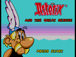 Astérix And The Great Rescue — écran titre