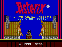 Astérix And The Secret Mission — écran titre