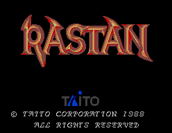 Rastan — écran titre