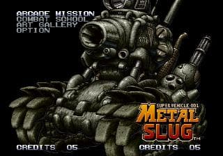 Metal Slug - Super Vehicle-001 — écran titre