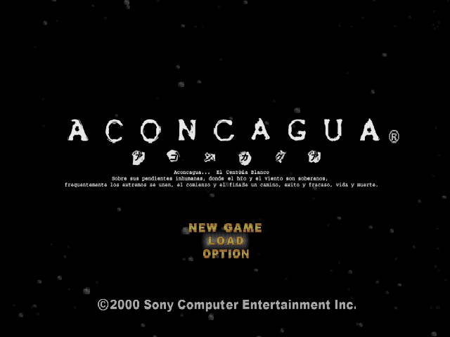 Aconcagua — écran titre