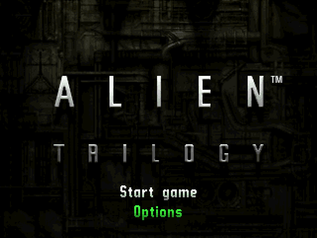 Alien Trilogy — écran titre