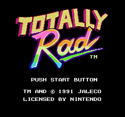 Totally Rad — écran titre