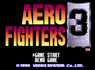 Aero Fighters 3 — écran titre
