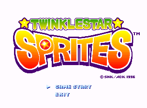 Twinkle Star Sprites — écran titre