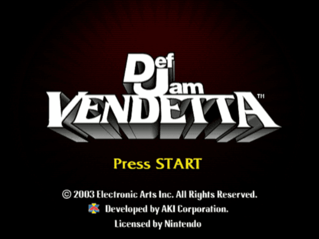 Def Jam Vendetta — écran titre