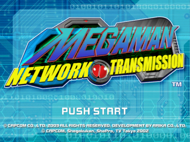 Mega Man Network Transmission — écran titre