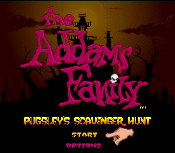 Addams Family - Pugsley's Scavenger Hunt, The — écran titre