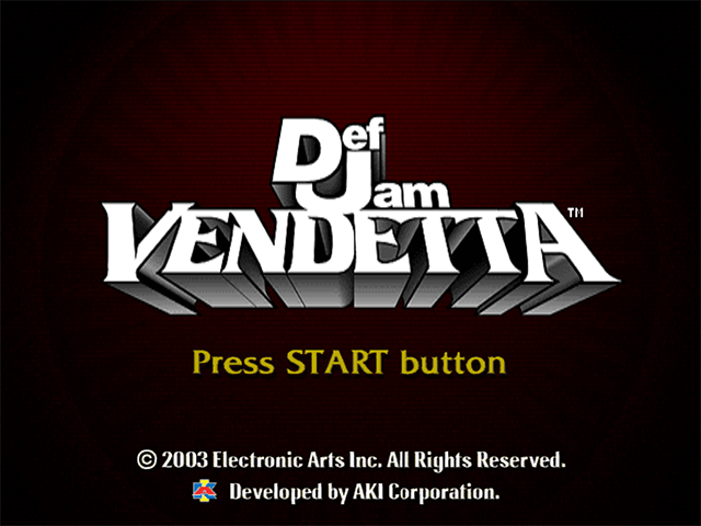 Def Jam Vendetta — écran titre