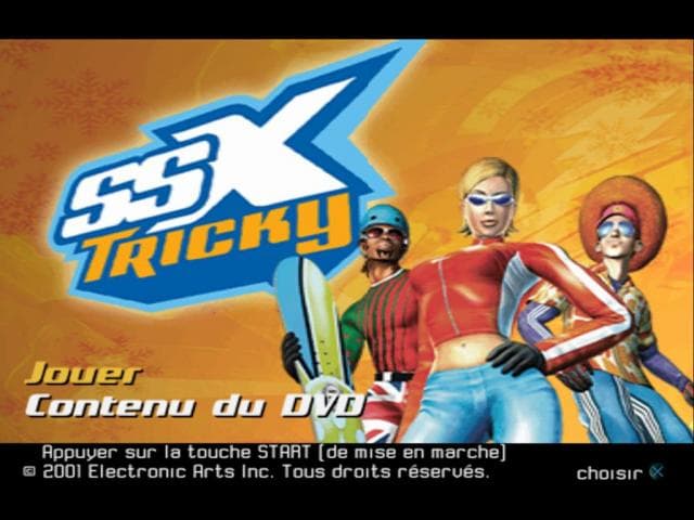 Ssx Tricky — écran titre