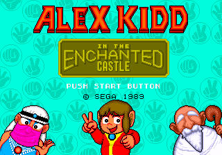 Alex Kidd In The Enchanted Castle — écran titre