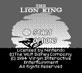 Lion King The — écran titre