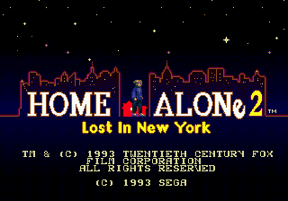 Home Alone 2 - Lost In New York — écran titre