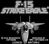 F-15 Strike Eagle — écran titre