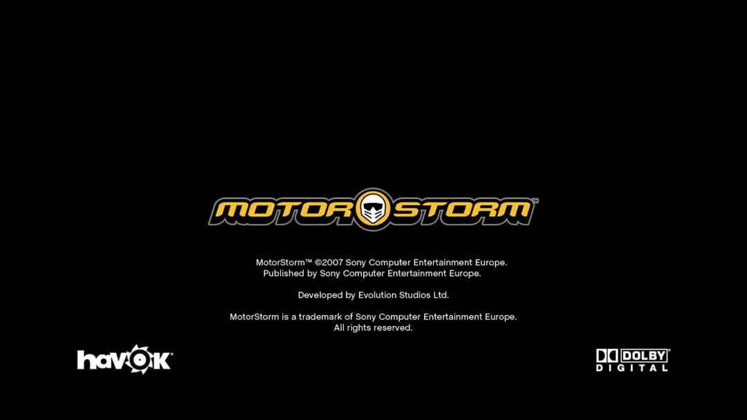 Motorstorm — écran titre