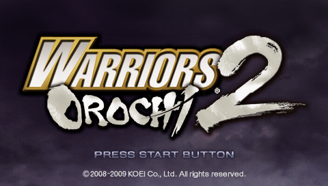 Warriors Orochi 2 — écran titre