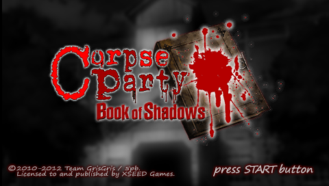 Corpse Party Book Of Shadows — écran titre