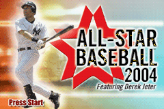 All-Star Baseball 2004 Featuring Derek Jeter — écran titre