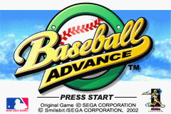 Baseball Advance — écran titre
