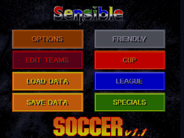 Sensible Soccer - European Champions - 92/93 Edition — écran titre
