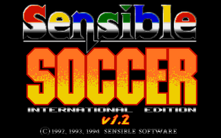 Sensible Soccer - International Edition — écran titre