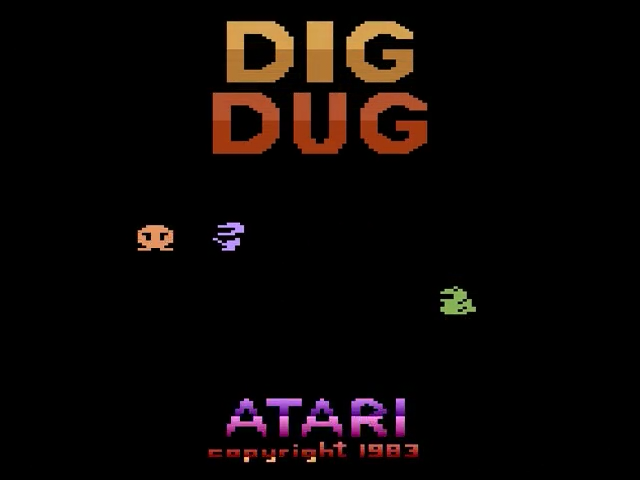 Dig Dug — écran titre