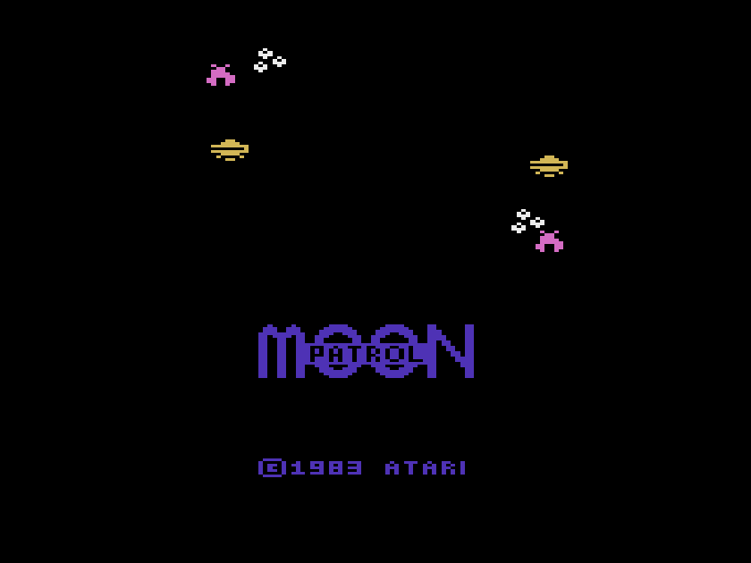 Moon Patrol — écran titre