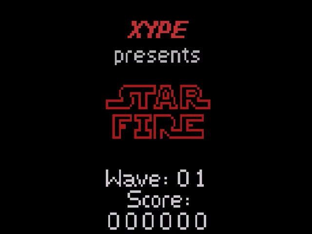 Star Fire — écran titre