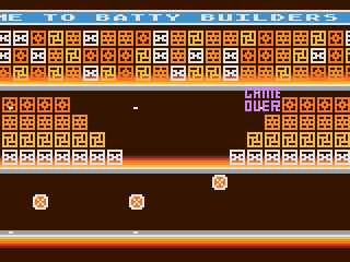 Batty Builders (Atari 8bit conversion) — écran titre