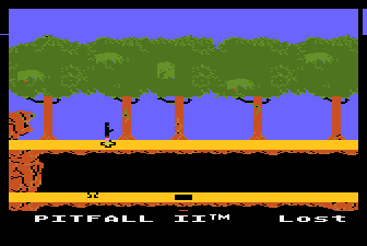 Pitfall 2 - Lost Caverns — écran titre