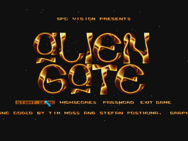 Alien Gate — écran titre