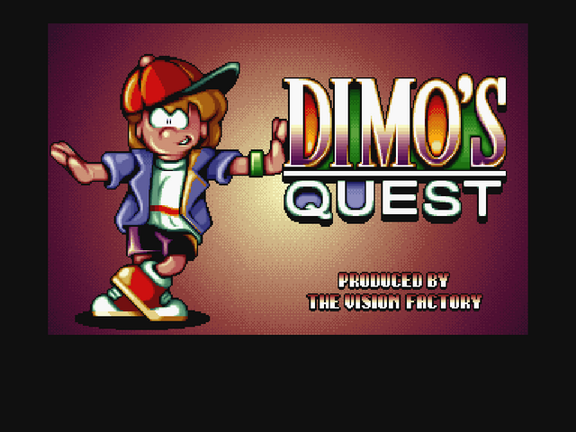 Dimo's Quest — écran titre