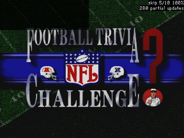 NFL Football Trivia Challenge — écran titre