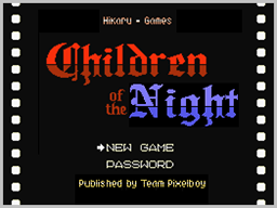 Children Of The Night — écran titre