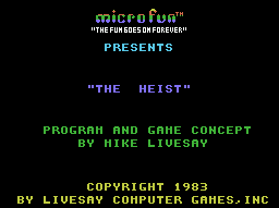 Heist, The — écran titre
