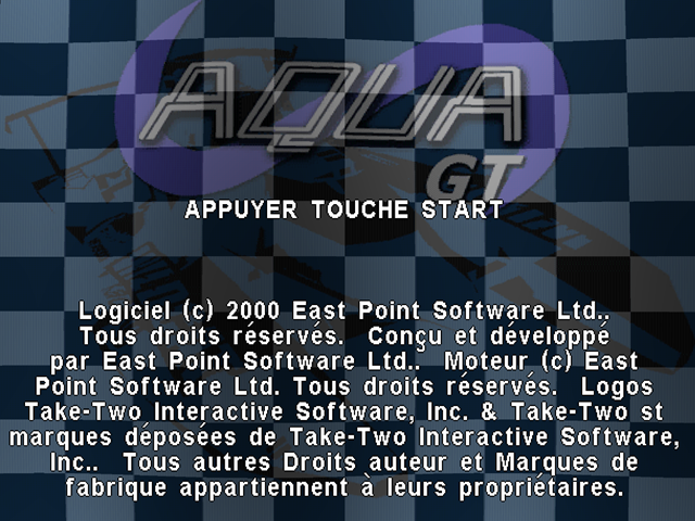 Aqua GT — écran titre