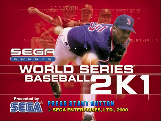 World Series Baseball 2K1 — écran titre