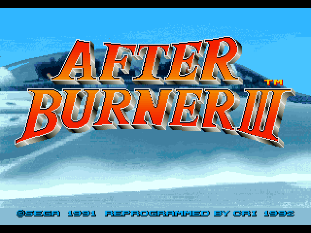 After Burner 3 — écran titre