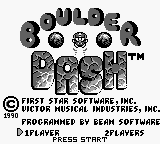 Boulder Dash — écran titre