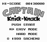 Captain Knick-knack — écran titre