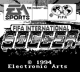 Fifa International Soccer — écran titre